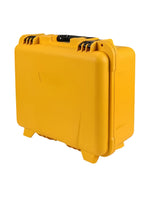 RTK GNSS Carrying Case Yellow Hard Shell 47.5x21.5x38cm with Heavy Duty Latches