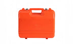 Double Prism Carrying Case 41x21x33cm Orange Hard Shell Silver Latches