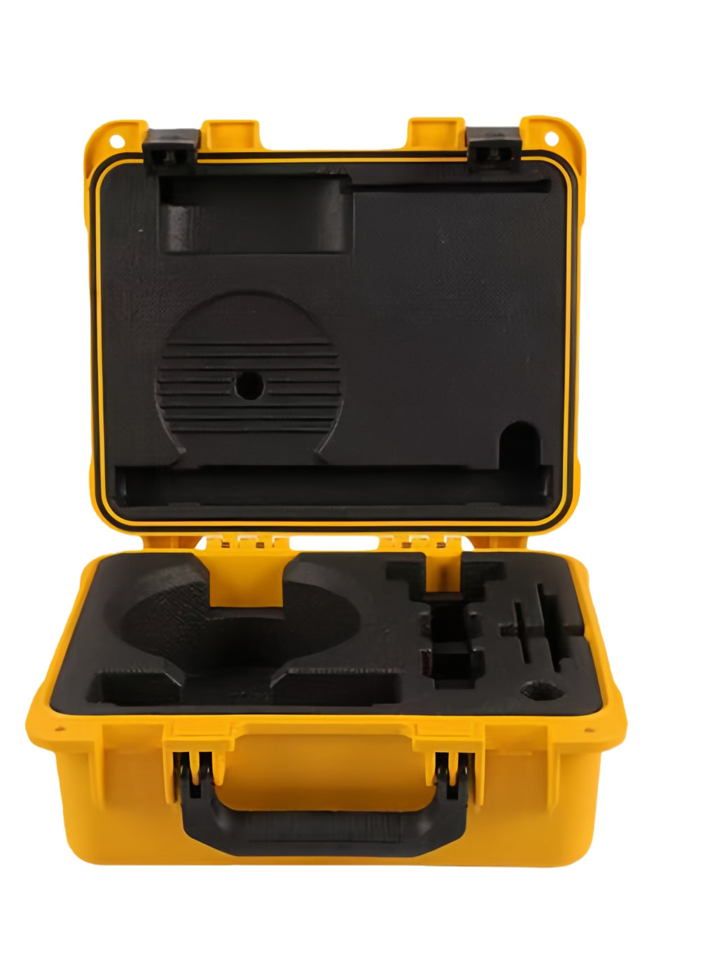 RTK GNSS Carrying Case Yellow Hard Shell 47.5x21.5x38cm with Heavy Duty Latches