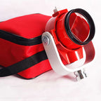 TP 04 Single Prism for Total Station displayed with red carrying case for easy transport.