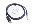USB Data Cable for Total Stations with installation CD for data transfer and configuration.