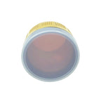 Yellow Prism 64mm for Total Station with aluminum-coated reflective surface for surveying.