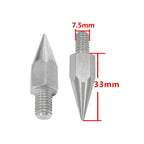 Prism Pole Point (2pcs) Stainless Steel M10/M9.7/M8/7.5mm for GPS RTK