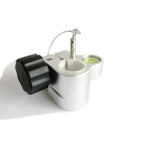Telescopic Carbon Fiber Pole Bubble Bolt for surveying instruments, featuring a level vial for precise alignment.