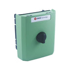 TS03 Battery Cover for total station made of durable PC-GF material in green color with Swiss Technology branding.