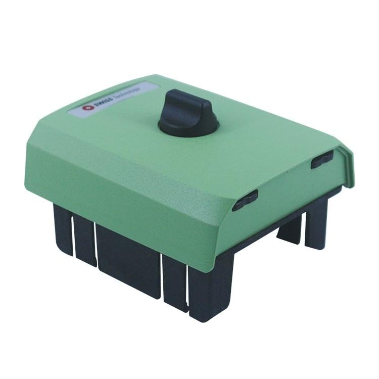 TS03 Battery Cover for Total Station made of durable PC-GF material in green color.
