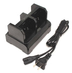 C300 4 Slot Battery Charger for Trimble showing two slots and power cord for charging GNSS batteries.