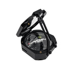 DQL-8 Geological Compass: Aluminum Pocket Transit open showing precision needle for accurate orientation measurements.