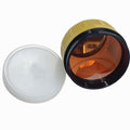 Yellow Prism 64mm for Total Station featuring a reflective surface and protective cap.