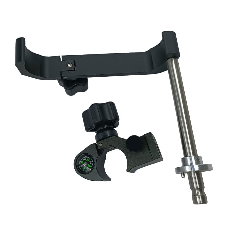 Handbook Flat Bracket: Hand-held Outdoor Surveying Tablet Mount with Compass Clamp