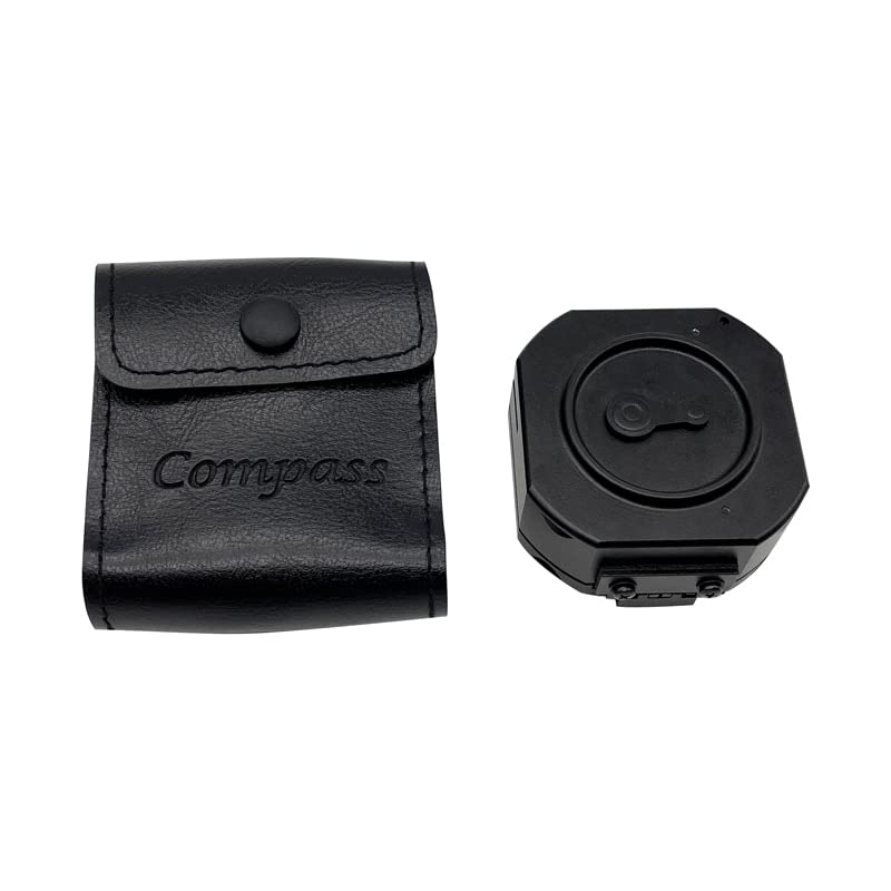 DQL-8 Geological Compass: Aluminum Pocket Transit with Magnet Needle Damping