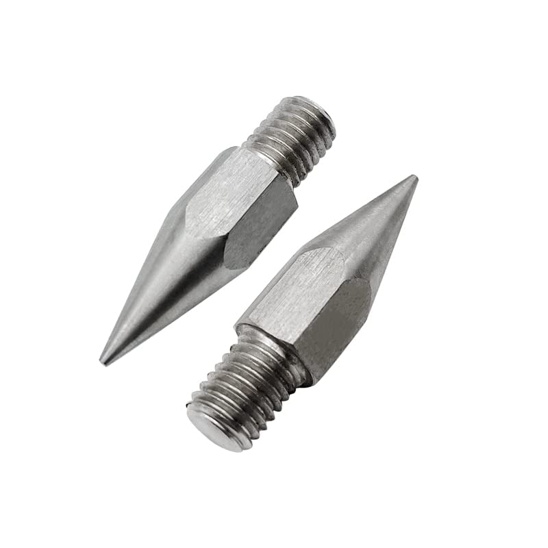 Prism Pole Point (2pcs) Stainless Steel M10/M9.7/M8/7.5mm for GPS RTK
