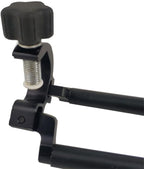  0.84FT Mini Bipod for Surveying compact red carrying case and stake for surveying equipment support