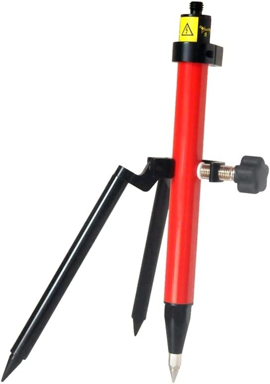 39cm Pole with Bipod 10 Inch Legs Aluminum with bipod and adjustable pen for surveying measurements.