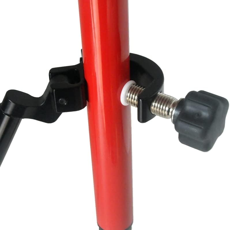 39cm Pole with Bipod 10 Inch Legs Aluminum clamp detail for total stations and GPS instruments.