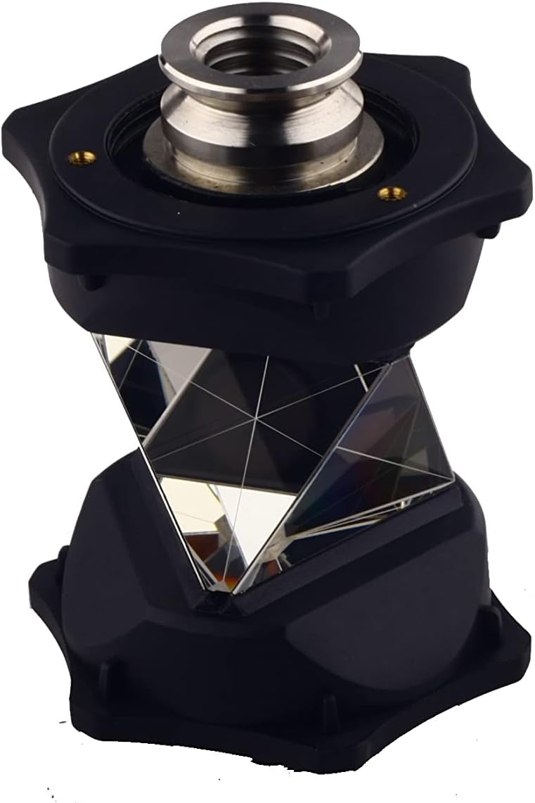 360 Degree Prism for Total Station shown in detailed view, ideal for robotic total stations and surveying.