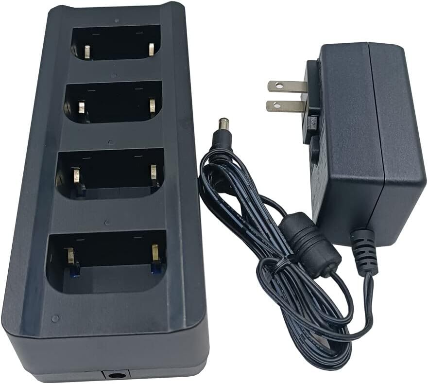 CH SA4012 Four Bay Charger for GNSS Batteries S82 BTNF L7408W R90 K9 Sandin T23 L7402
