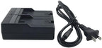 Dual Charger BC L2A for BDC Batteries with power cable for BT-L2 BDC46 BDC58 BDC70 battery charging.