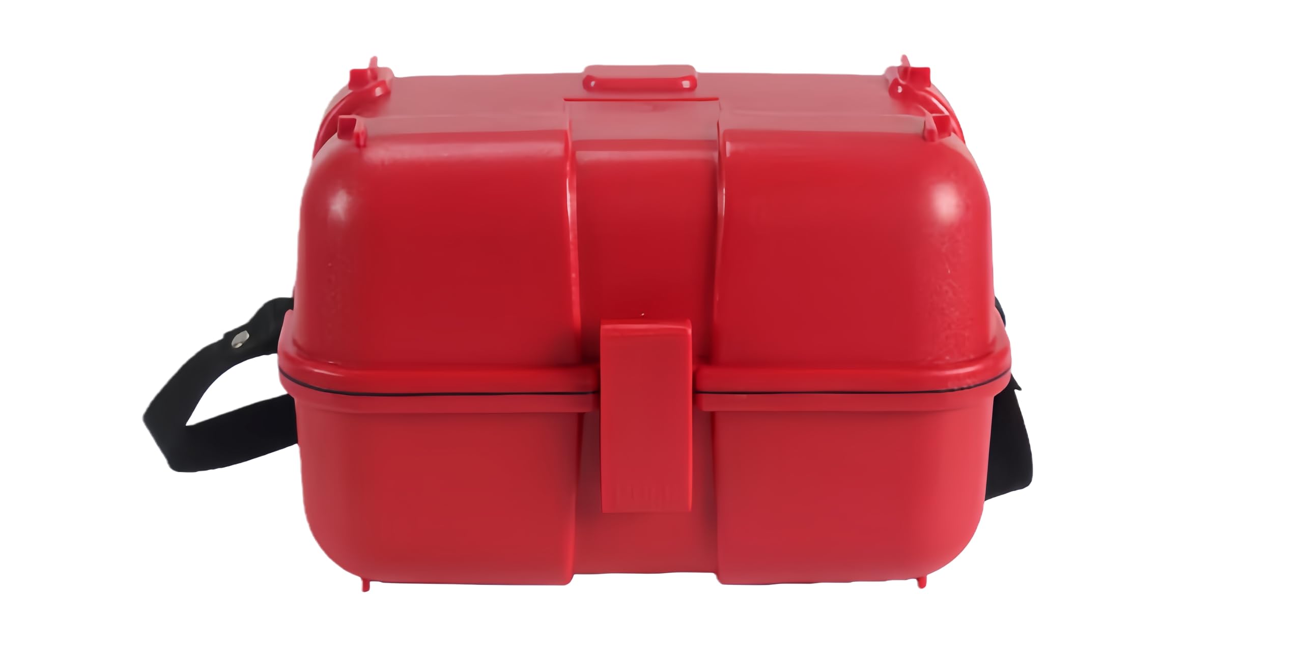 Hard Case for Leveling Equipment in red, durable, waterproof design for protecting surveying instruments.