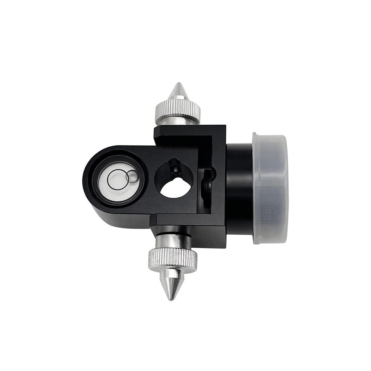 ADS103 Prism 0mm Constant 12mm Pole attachment with precision adjustment features for total station use.