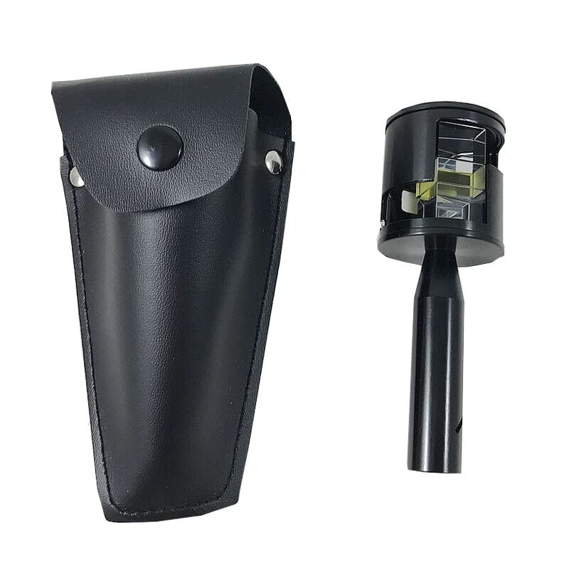 Double Optical Right Angle Prism for Total Station Surveying Instrument Pouch