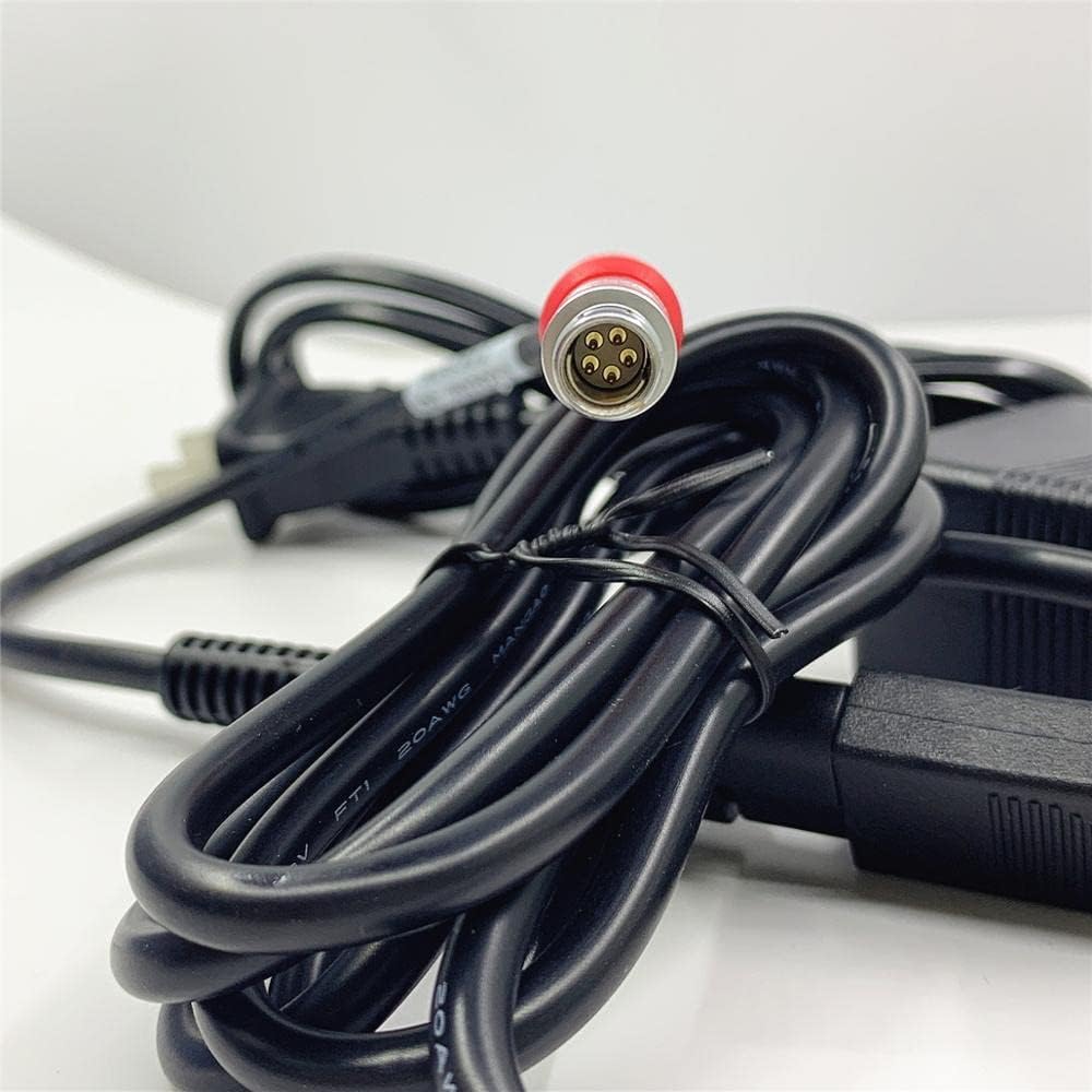 A00302 Charger Adapter for GPS Hiper 5-pin cable connection with power supply plug.