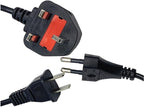 A00302 Charger Adapter for GPS Hiper 5-pin cable connection with power supply plug.