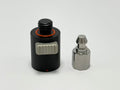 Quick Release Adapters for GPS Poles, featuring a black adapter and silver connector for GPS equipment.