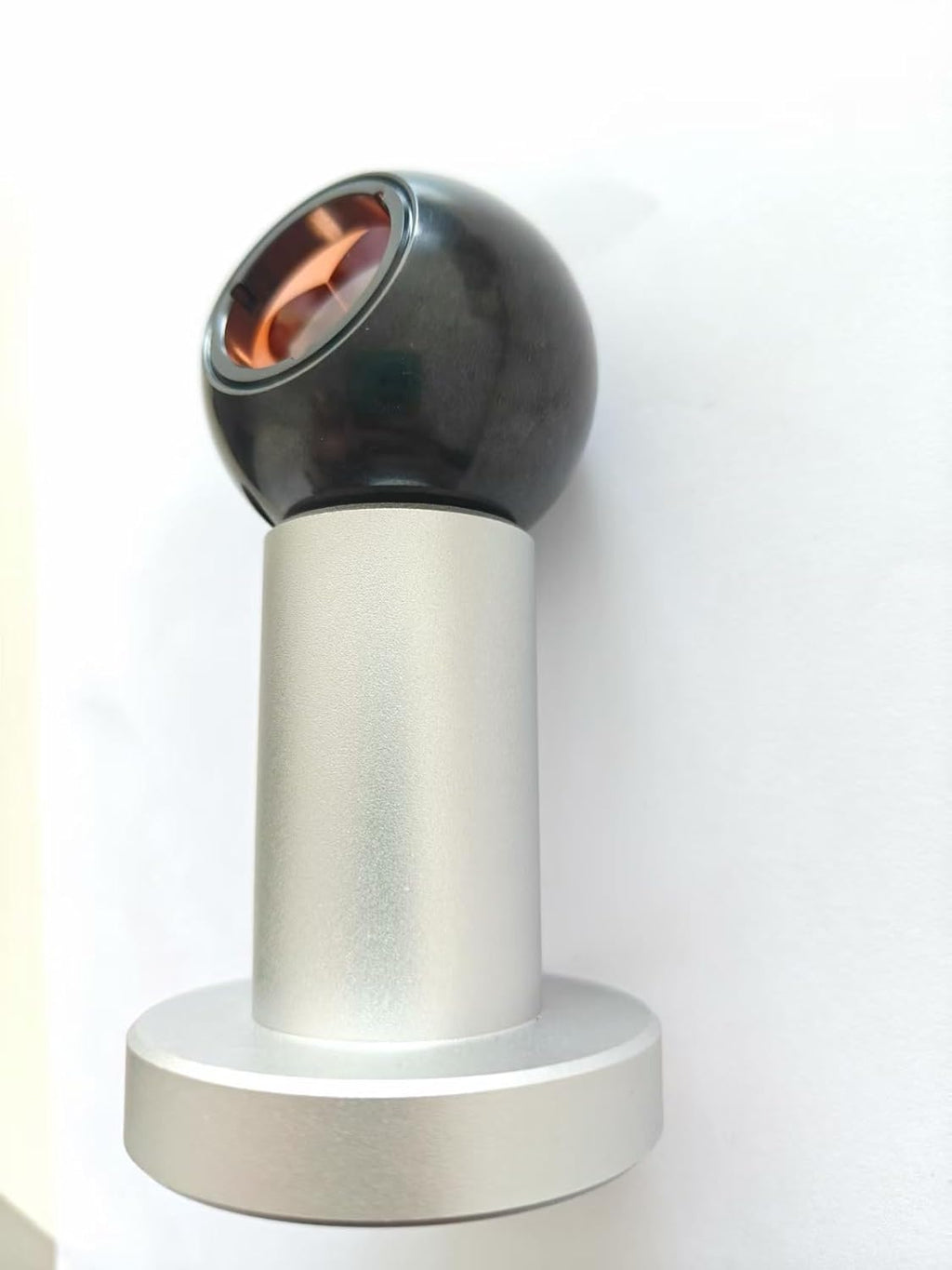 45mm Total Reflection Prism showcasing BK7 glass design, spherical shape, and silver/copper coating for optical precision.