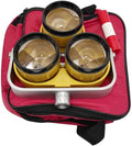 Yellow Triple Prism for Total Station with bag for accurate distance measurements.
