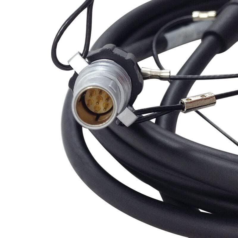 31288 Data Cable for GPS 7-pin connector close-up designed for Trimble GPS receivers.
