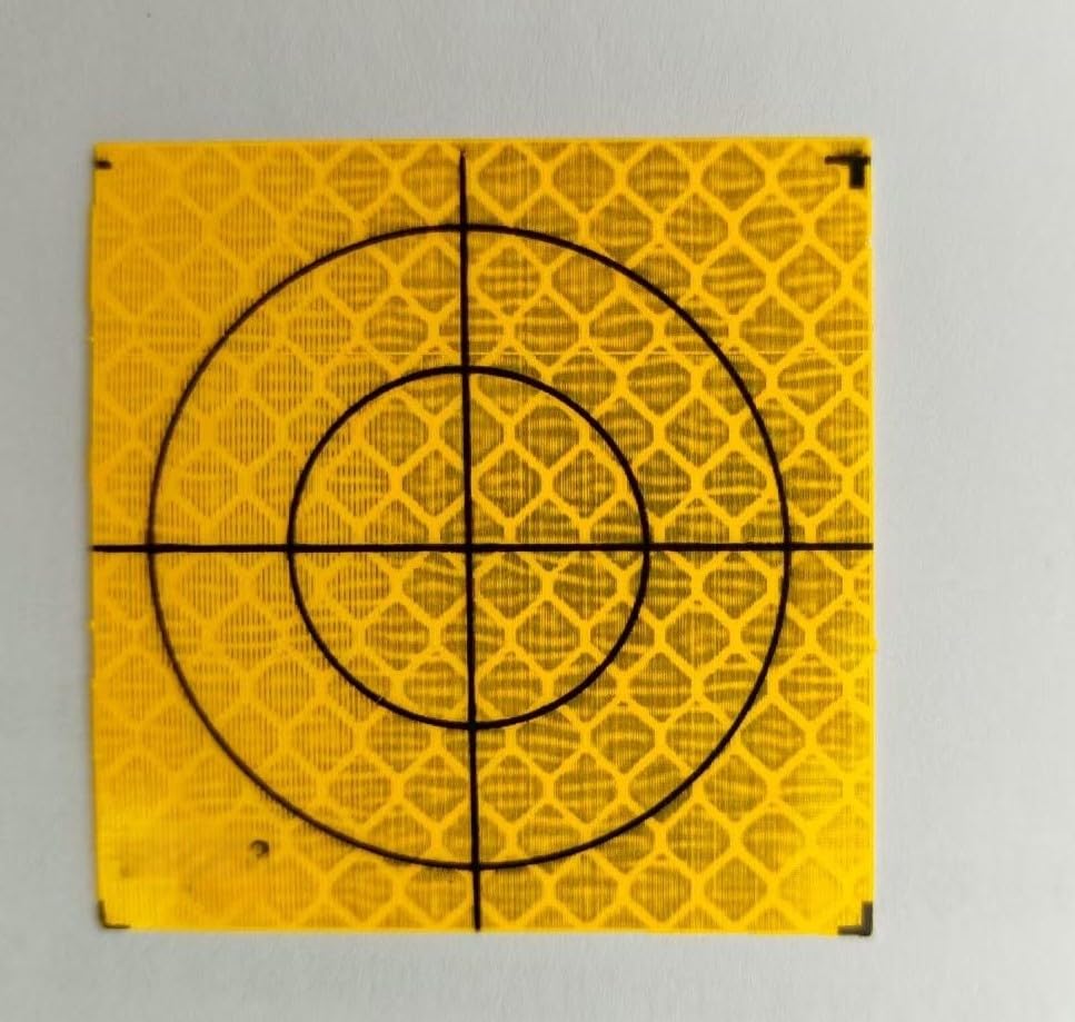 PMMA Diamond Grade Reflective Sheet 3cm 20pcs Survey Target