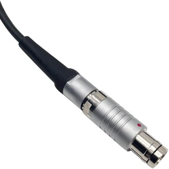 A00702 Power Cable for SATEL-35 connector detail with silver and black design, suitable for surveying and RTK use.