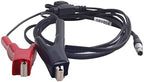 565854 Power Cable for Total Station 5-pin wire with alligator clips for DC power connection.