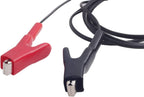 565854 Power Cable for Total Station 5-pin wire with alligator clips for DC power connection.