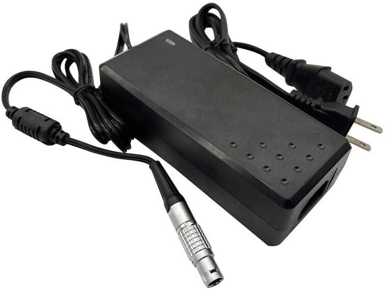 GEV242 Charger for GEB371 external battery with power cables and connector for total station GPS.
