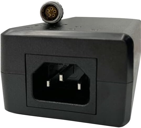 GEV242 Charger for GEB371 external battery with power cables and connector for total station GPS.