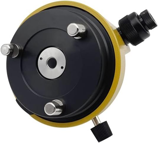 Three Jaw Adapter with Optical Plummet for total stations and tripods, featuring a secure 5/8x11 mounting thread.