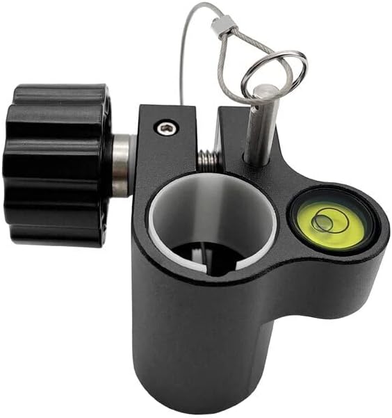 Lock Mechanism with Bubble for Prism Pole Metal Locking Pin