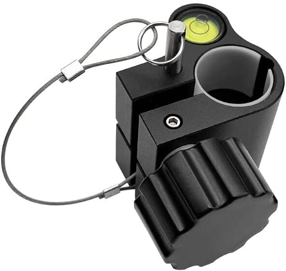 Lock Mechanism with Bubble for Prism Pole Metal Locking Pin