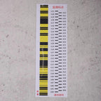 Survey Point Label: 5pcs 35x10cm Bar Code Sticker for Electronic Surveying