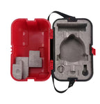 Hard Case for Leveling Equipment interior view showing waterproof design and custom foam inserts.