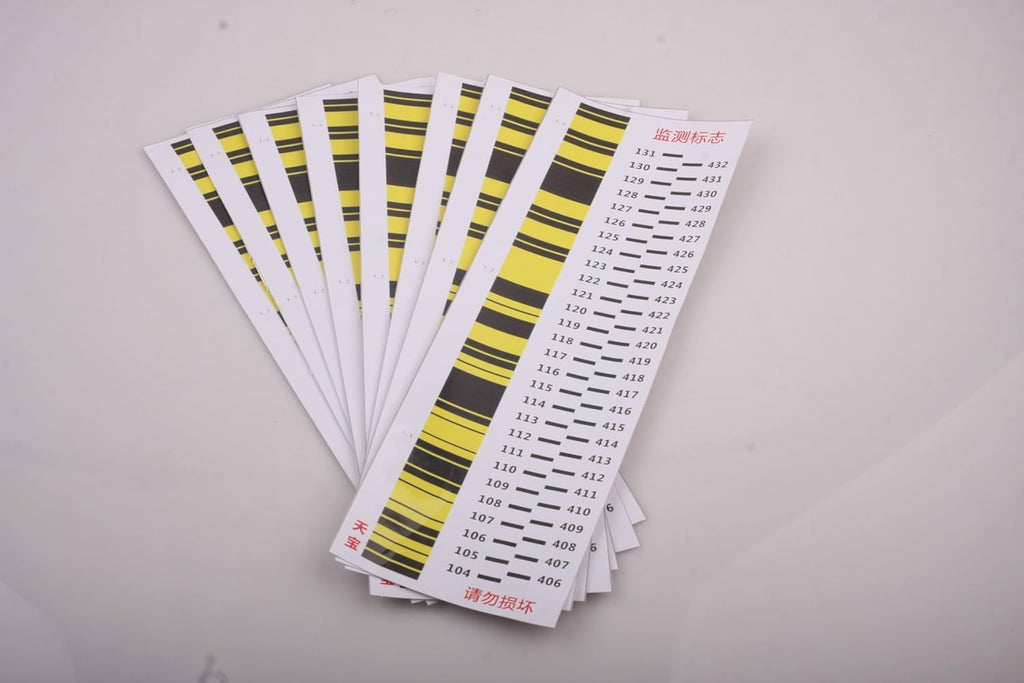 Survey Point Label: 5pcs 35x10cm Bar Code Sticker for Electronic Surveying