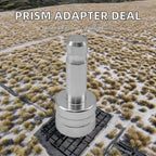 AD-109 Prism Adapter: Stainless Steel, 5/8x11 Female to 12mm Pole, 0.1mm