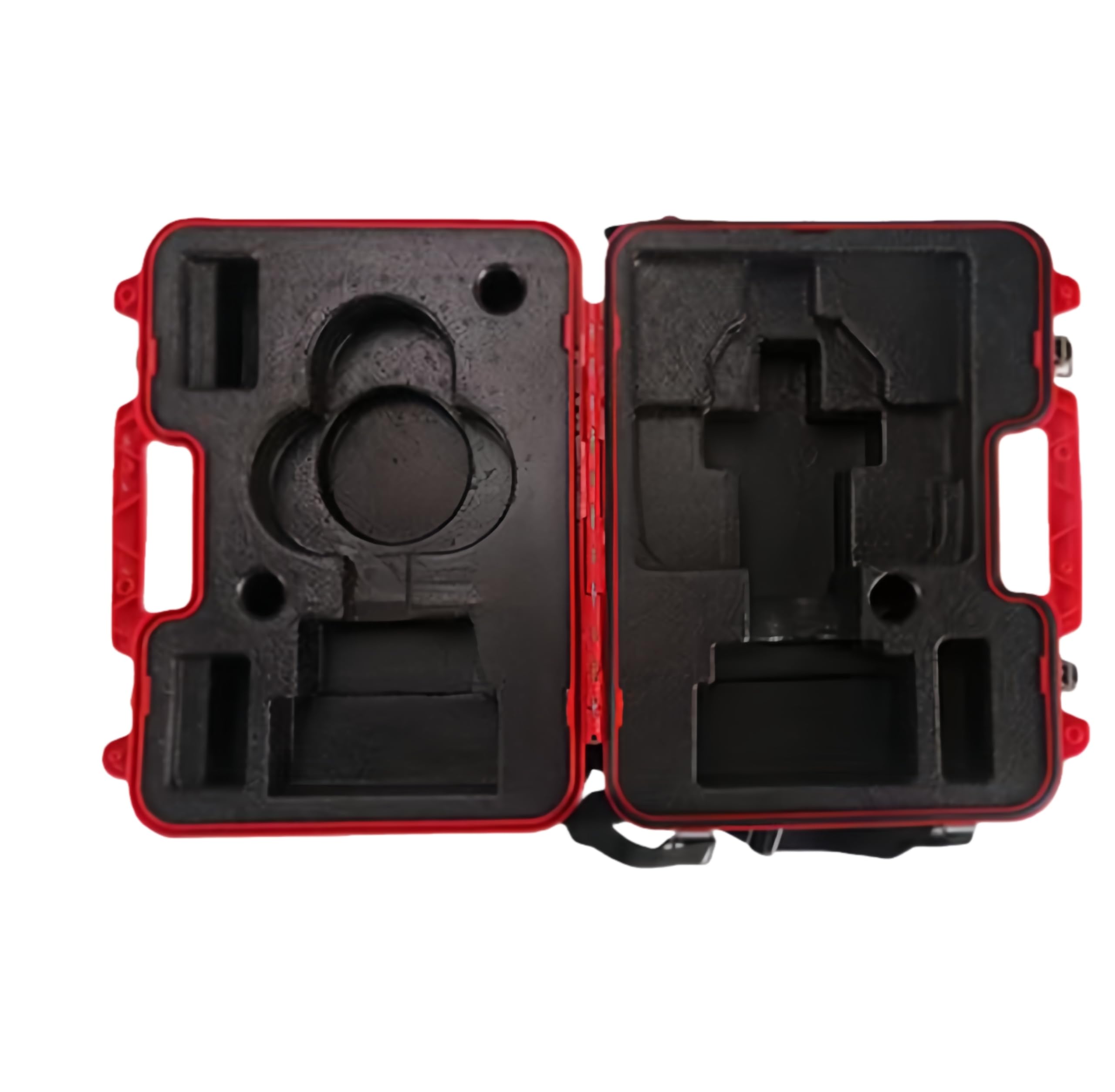 Protective Hard Case for Monocular Prism with custom foam interior for optimal instrument protection.