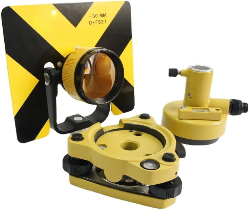 Prism Set With Tribrach and Adapter Surveying Prism Set