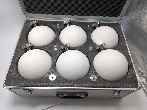3D Scanner Spheres Calibration Target Set: 6-Pack with Aluminum Case