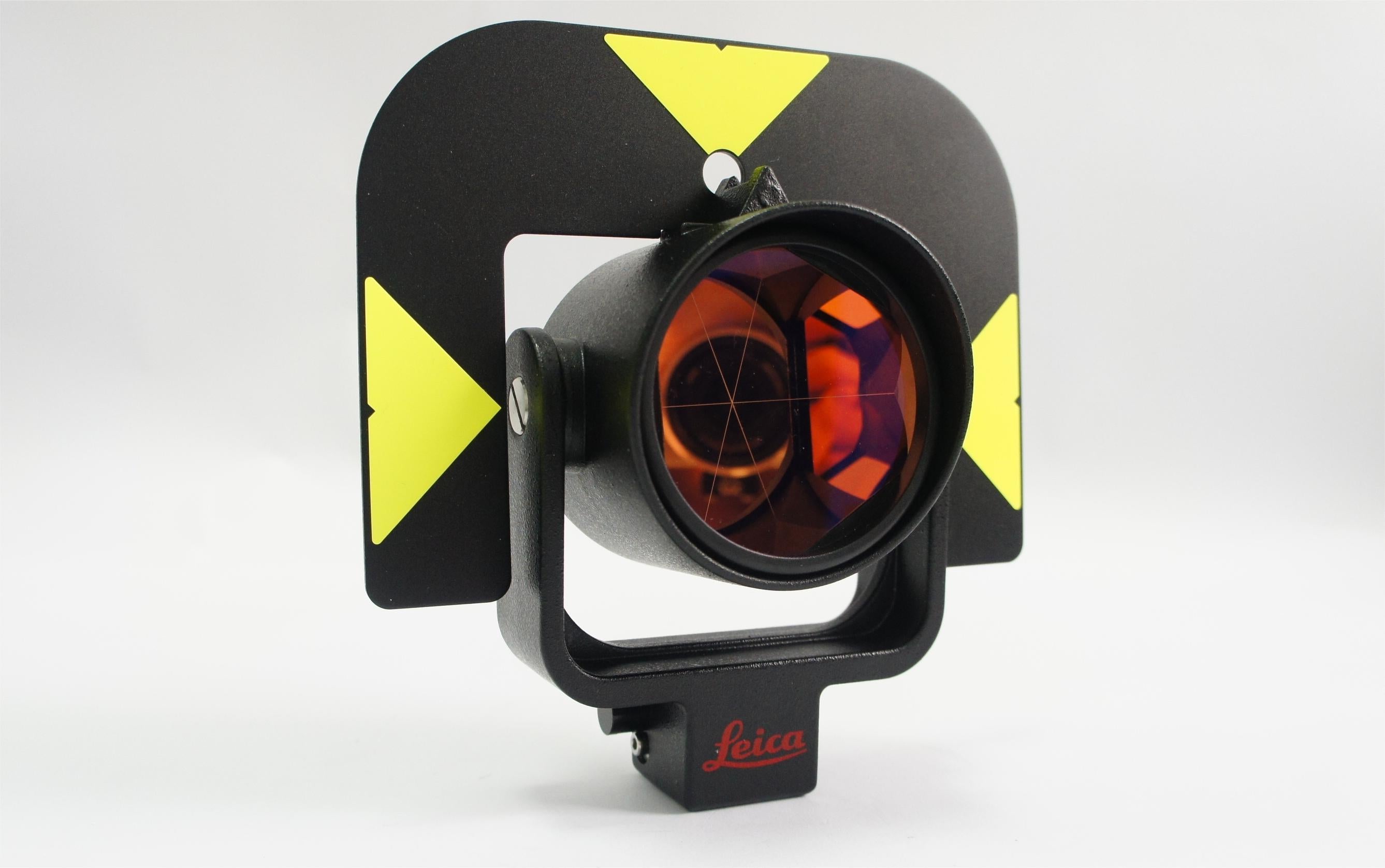 GPR121 Prism for Total Station showcasing Leica branding and reflective targets for precision measurements.