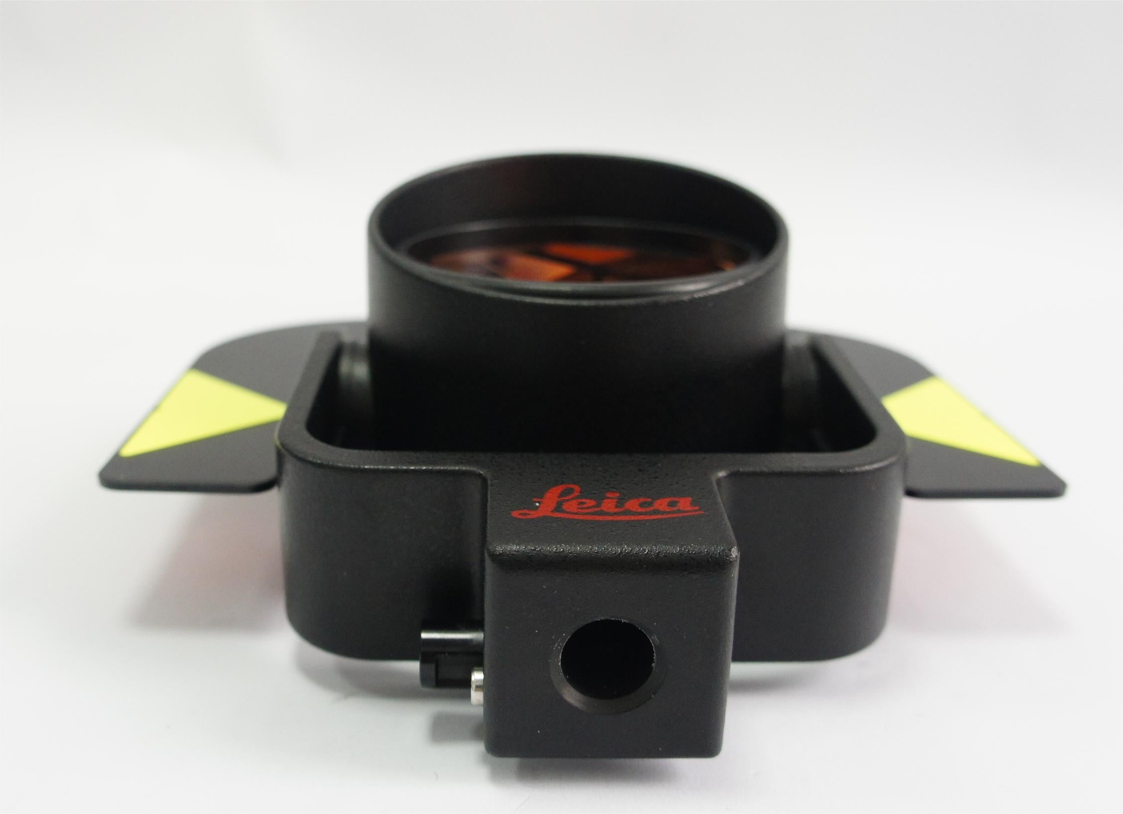 GPR121 Prism for Total Station view with Leica branding and a reflective surface design.