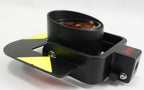 GPR121 Prism for Total Station showing high-precision surveying reflector with 64mm diameter and 0mm offset.